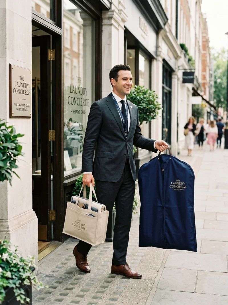 Professional garment handling and customer garment collection at Cloth Cleaners